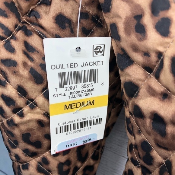 NWT Charter Club Cheetah-Print Jacket Sz Med - Picture 6 of 7
